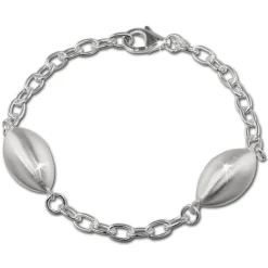SilberDream Armband Ellipse groß 925 Sterling Silber 19cm Damen SDA421