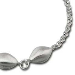SilberDream Armband Ellipsen 925 Sterling Silber 19cm Damen SDA420