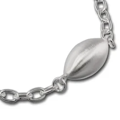 SilberDream Armband Ellipse groß 925 Sterling Silber 19cm Damen SDA421