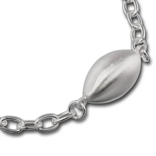 SilberDream Armband Ellipse groß 925 Sterling Silber 19cm Damen SDA421