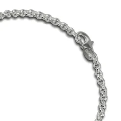 SilberDream Armband Ellipsen 925 Sterling Silber 19cm Damen SDA420