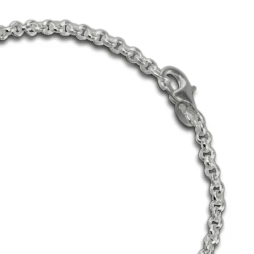SilberDream Armband Ellipsen 925 Sterling Silber 19cm Damen SDA420