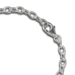 SilberDream Armband Ellipse groß 925 Sterling Silber 19cm Damen SDA421