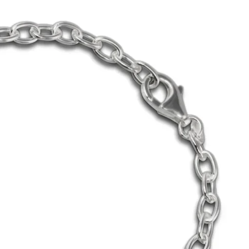 SilberDream Armband Ellipse groß 925 Sterling Silber 19cm Damen SDA421