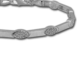 SilberDream Armband Eye Zirkonia weiß 925er Silber 18,5cm Damen SDA462W