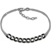 SilberDream Armband Fantasie schwarz 925er Silber Damen 18cm SDA2138S