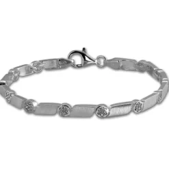 SilberDream Armband Fantasie Zirkonia weiß 925er Silber 19cm Damen SDA464W