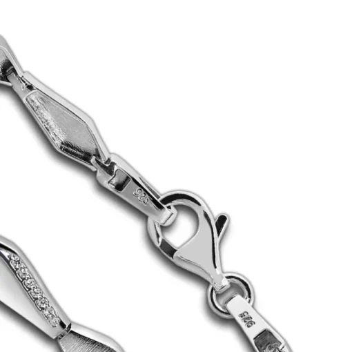 SilberDream Armband Fantasie 925er Silber Zirkonia 19cm Silberarmband SDA468W