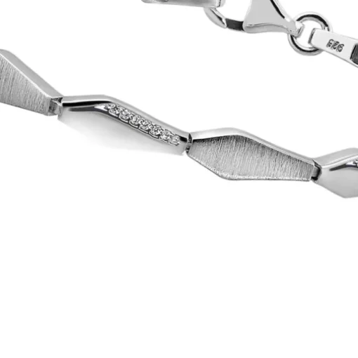 SilberDream Armband Fantasie 925er Silber Zirkonia 19cm Silberarmband SDA468W