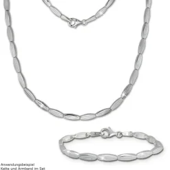 SilberDream Armband Fantasie 925er Silber 18,5cm Silberarmband SDA441J