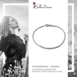 SilberDream Armband Fantasie silber 925 Sterling Silber Damenarmband SDA2569J