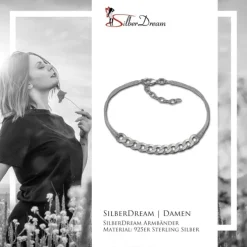 SilberDream Armband Fantasie 925er Sterling Silber Damen 18cm SDA2148J