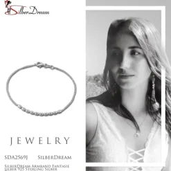 SilberDream Armband Fantasie silber 925 Sterling Silber Damenarmband SDA2569J
