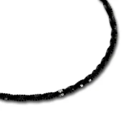 SilberDream Armband gedreht schwarz 925 Silber Damen SDA2059S