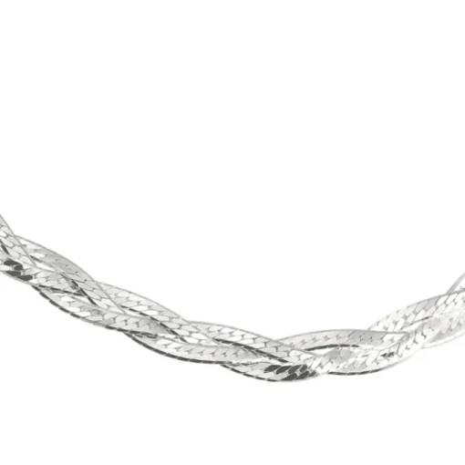 SilberDream Armband geflochten 925 Sterling Silber Damen 19cm SDA2479J
