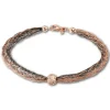 SilberDream Armband geschliffene Kugel rose 925 Silber Damen 20,5cm SDA1001E