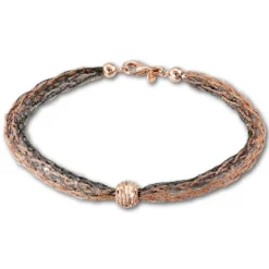 SilberDream Armband geschliffene Kugel rose 925 Silber Damen 20,5cm SDA1001E