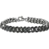 SilberDream Armband Glamour 925 Silber Zirkonia schwarz 18,5cm Damen SDA467S
