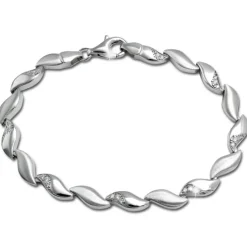 SilberDream Armband Glamour Zirkonia weiß 925er Silber 19cm Damen SDA4808W