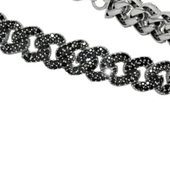 SilberDream Armband Glamour 925 Silber Zirkonia schwarz 18,5cm Damen SDA467S