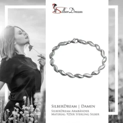 SilberDream Armband Glamour Zirkonia weiß 925er Silber 19cm Damen SDA4808W