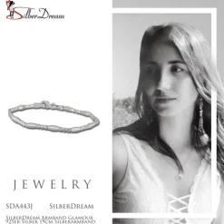 SilberDream Armband Glamour 925er Silber 19cm Silberarmband SDA443J
