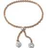 SilberDream Armband Glitzer Rose vergoldet 925er Sterling Silber Damen SDA2205E