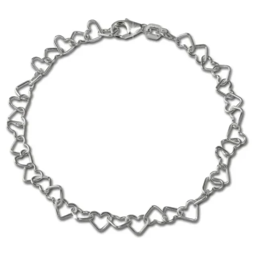 SilberDream Armband Herzchen 925 Sterling Silber Damen 19cm SDA2119J