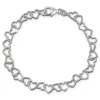 SilberDream Armband Herzen 925 Sterling Silber Damen 19cm SDA2529J