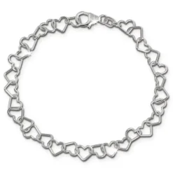 SilberDream Armband Herzen 925 Sterling Silber Damen 19cm SDA2529J
