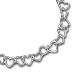 SilberDream Armband Herzen 925 Sterling Silber Damen 19cm SDA2529J