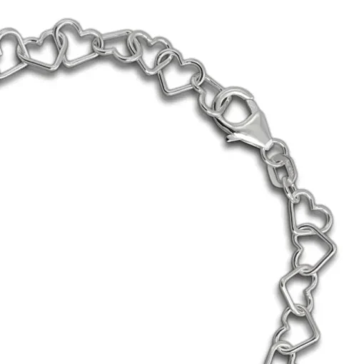 SilberDream Armband Herzen 925 Sterling Silber Damen 19cm SDA2529J