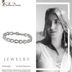 SilberDream Armband Herzform 925er Silber 19cm Silberarmband SDA446J