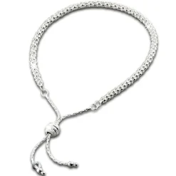 SilberDream Armband Himbeerkette Zugverschluss 925er Silber Damen SDA7003J