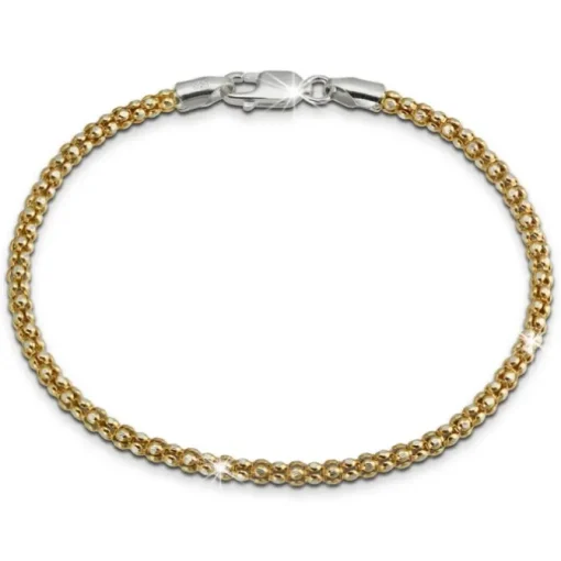 SilberDream Armband Himbeerkette vergoldet 925er Silber Damen 19cm SDA2269Y