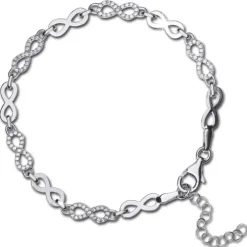 SilberDream Armband -Infinity- 925 Silber poliert Zirkonia ca. 21cm SDA4796W