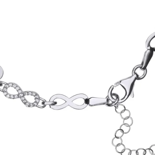 SilberDream Armband -Infinity- 925 Silber poliert Zirkonia ca. 21cm SDA4796W