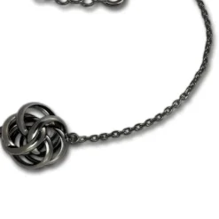 SilberDream Armband Knoten 925 Silber geschwärzt Damen 18cm - 21cm SDA1128S