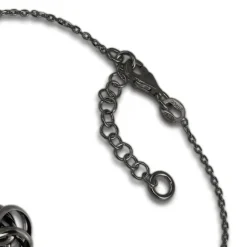 SilberDream Armband Knoten 925 Silber geschwärzt Damen 18cm - 21cm SDA1128S
