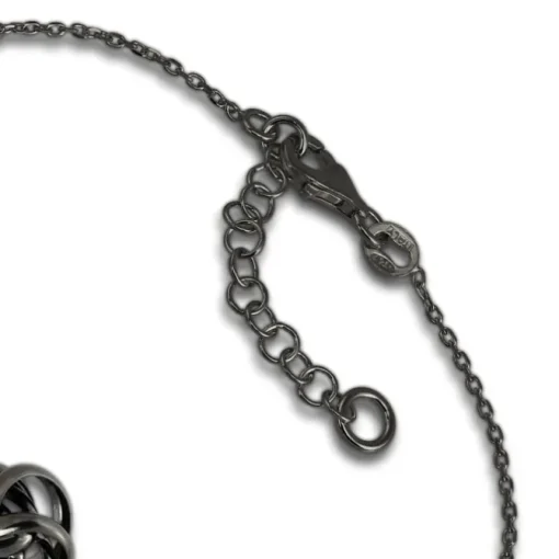 SilberDream Armband Knoten 925 Silber geschwärzt Damen 18cm - 21cm SDA1128S