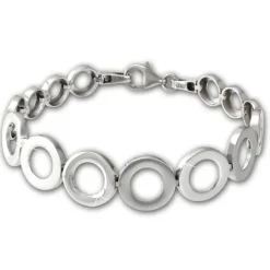 SilberDream Armband Kreise 925 Sterling Silber 19,5cm Silberarmband SDA478J