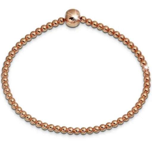 SilberDream Armband Kugeln rose 925er Sterling Silber Damen Armreif SDA2278E