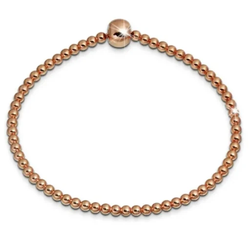 SilberDream Armband Kugeln rose 925er Sterling Silber Damen Armreif SDA2274E