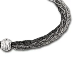 SilberDream Armband Kugel geschwärzt 925 Silber Damen 20,5cm SDA1001K