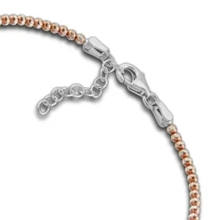 SilberDream Armband Kugeln rose 925 Sterling Silber Damen 18cm - 21cm SDA1108E