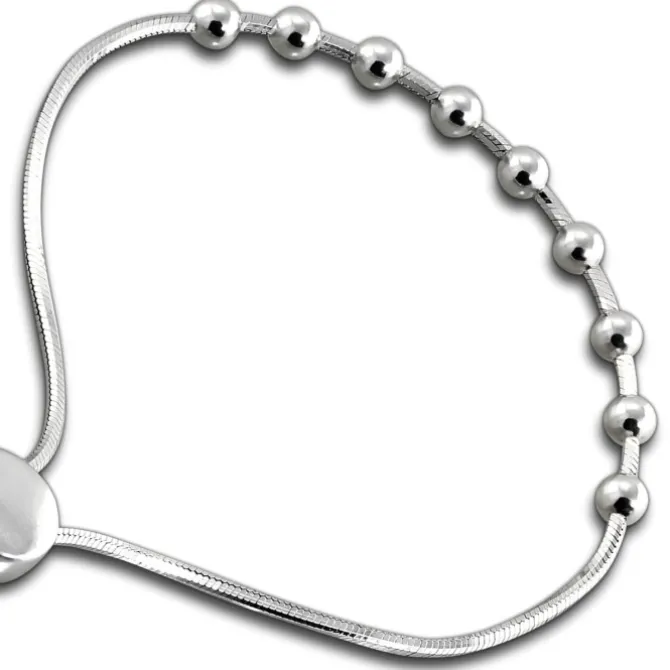 SilberDream Armband Kugelkette Zugverschluss 925er Silber Damen SDA7002J