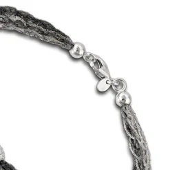 SilberDream Armband Kugel geschwärzt 925 Silber Damen 20,5cm SDA1001K