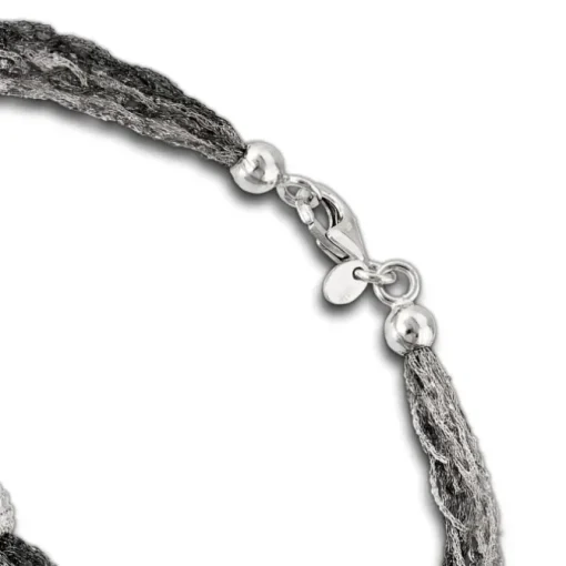 SilberDream Armband Kugel geschwärzt 925 Silber Damen 20,5cm SDA1001K