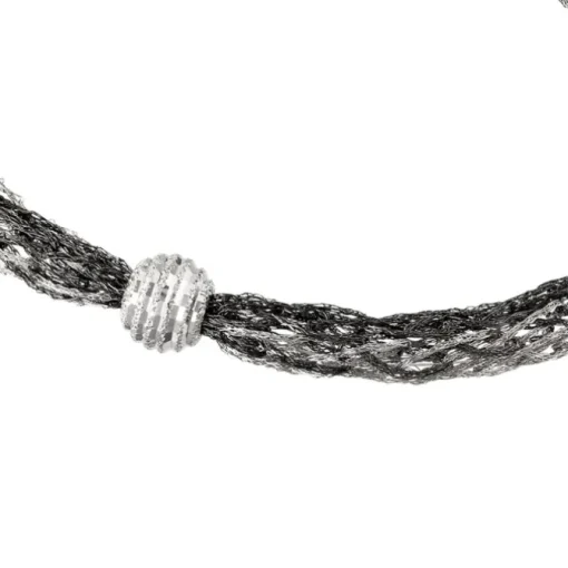 SilberDream Armband Kugel geschwärzt 925 Silber Damen 20,5cm SDA1001K