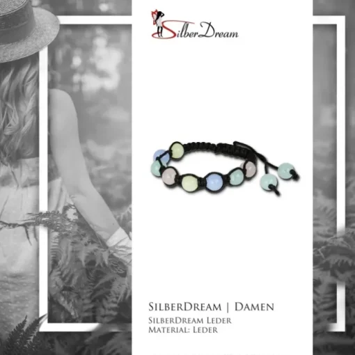 SilberDream Armband Kugel farbig im Surfer Stil für Damen LA3251S